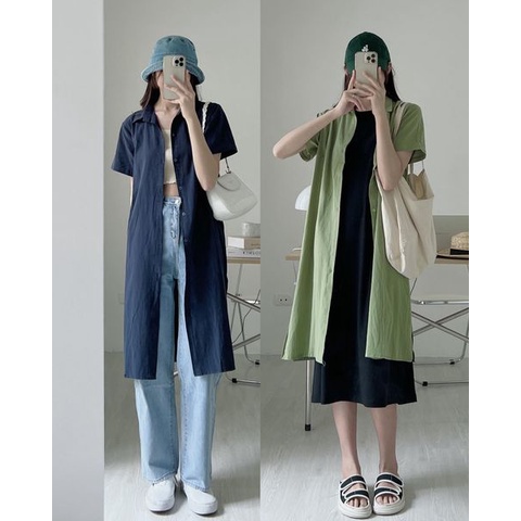 V9150 Váy somi xẻ tà đũi Audrey