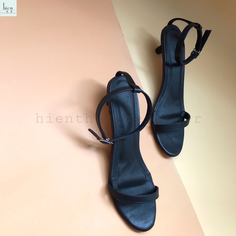 Giày sandal quai ngang gót thấp 3 phân vimily