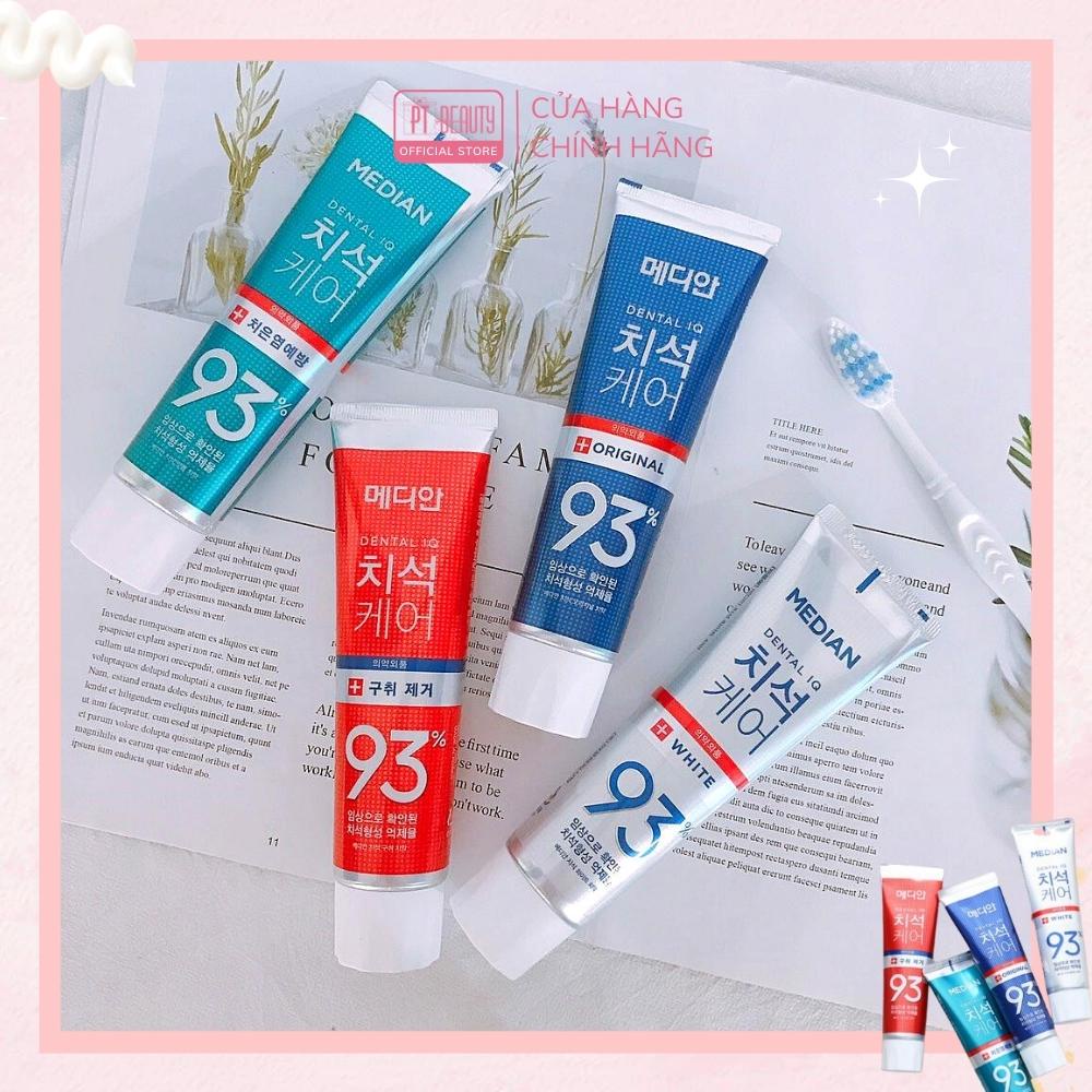 Kem đánh răng MEDIAN IQ 93% trắng răng Hàn Quốc tuýp 120g