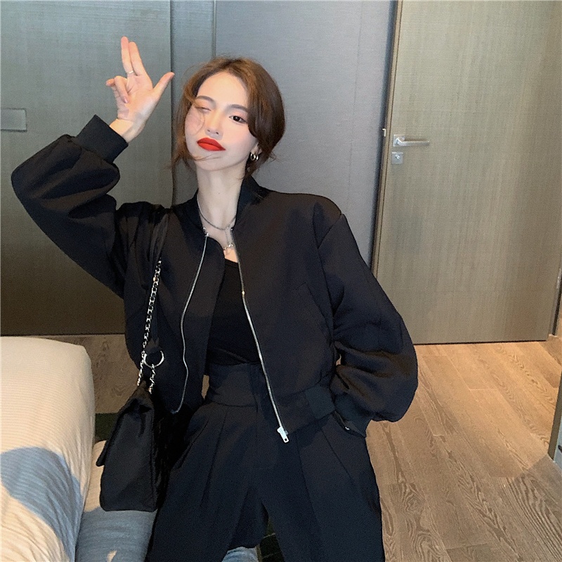 Áo Khoác Bomber Trơn Dáng Crotop M511-Violet