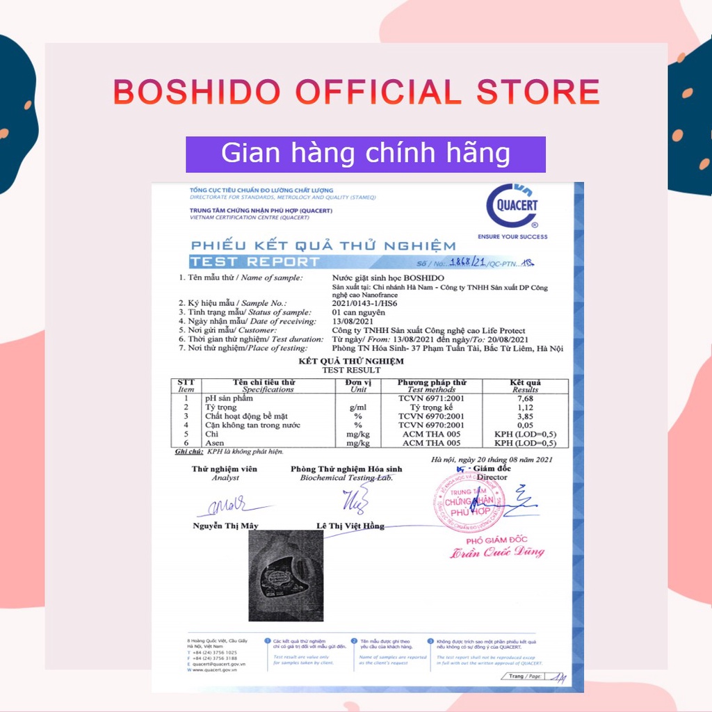 Combo 2 can nước giặt boshido Nhật Bản ưu đãi  có quà tặng ưu đãi của shop