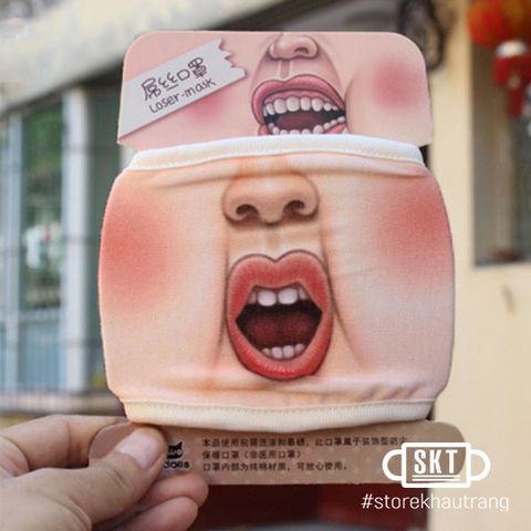 Khẩu Trang Khẩu Nghiệp 3D Mặt Biến Thái | 4 Loại Mẫu Mã | BigBuy360 - bigbuy360.vn