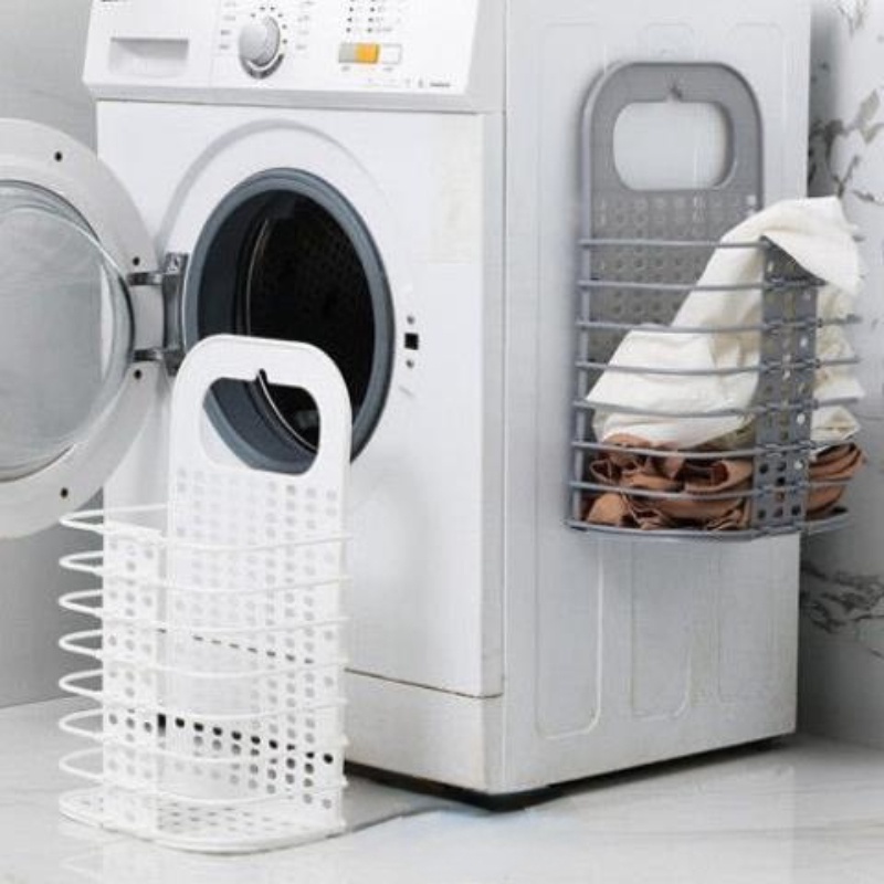 Rổ đựng đồ giặt gắn tường có thể gấp gọn tiện dụng để sử dụng tại nhà