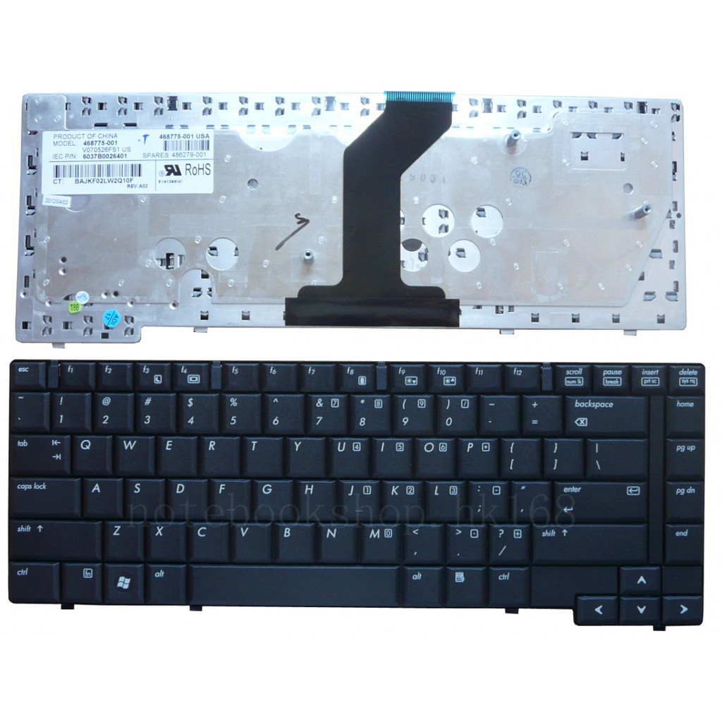 (KEYBOARD) BÀN PHÍM LAPTOP HP 6530B dùng cho Compaq 6535b 6530b