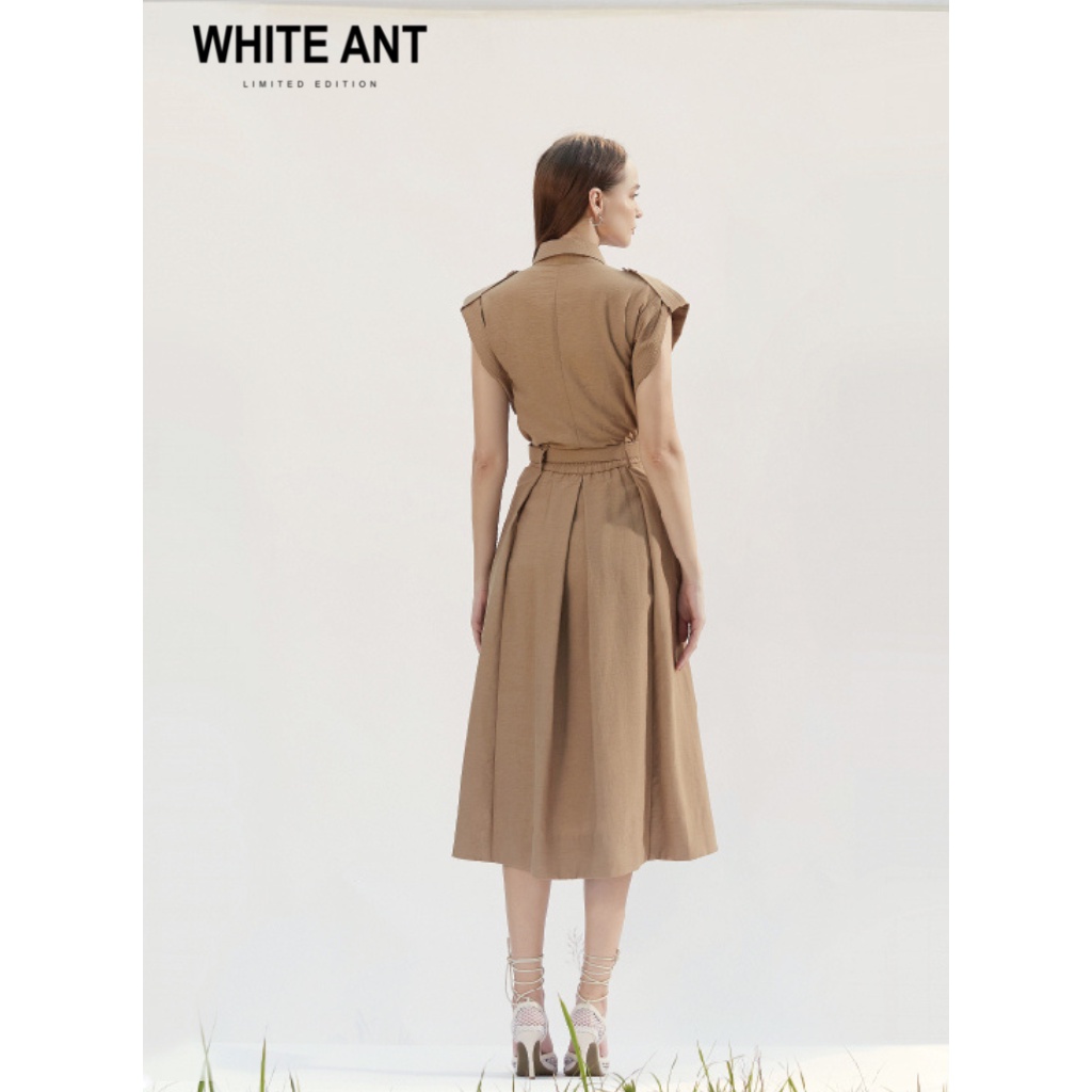 Áo Sơ Mi Tay Liền Túi Hộp Nữ White Ant ZORY CASE BAG SHIRT Thiết Kế Tay Liền Túi Hộp Thanh Lịch, Sang Trọng 170300153