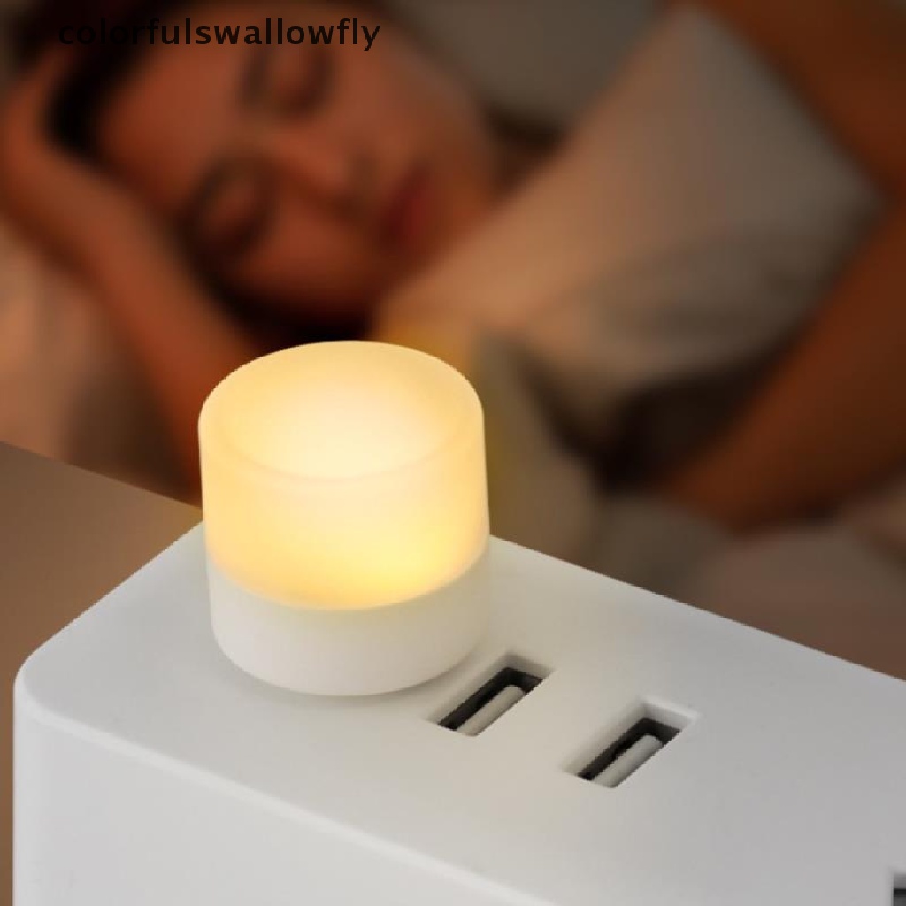 Đèn LED Nhỏ Hình Tròn Nhiều Màu Cổng Sạc USB Dùng Để Đọc Sách