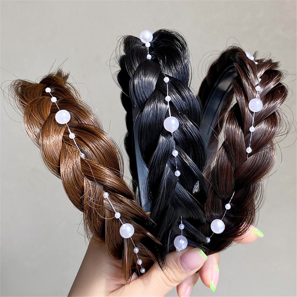1 Dây Buộc Tóc Đính Ngọc Trai Thời Trang Dành Cho Nữ