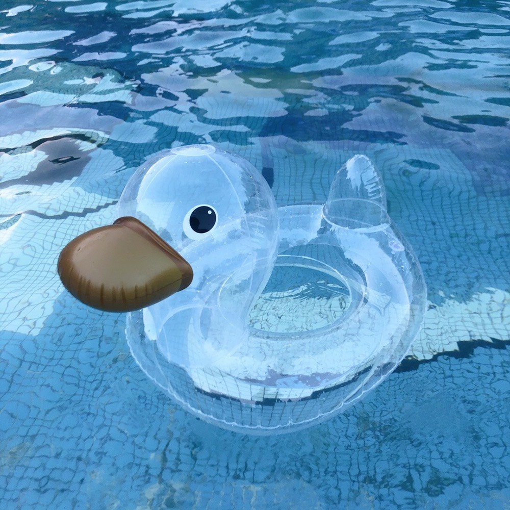 PHAO BƠI VỊT TRONG SUỐT CHO BÉ