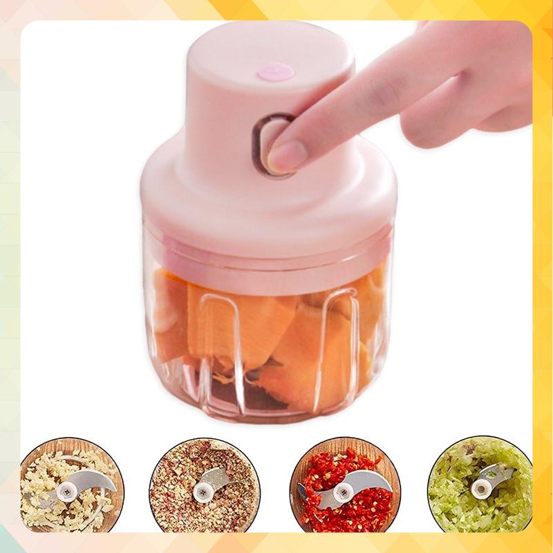 [Mã ELHA22 giảm 5% đơn 300K] Máy Xay Tỏi Hồng 250ml- Máy Xay Mini Xay Tỏi Ớt Tiêu Cầm Tay Đa Năng