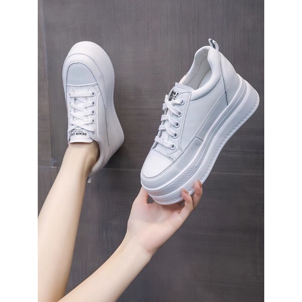 Giày thể thao đế độn nữ 9cm Aogula