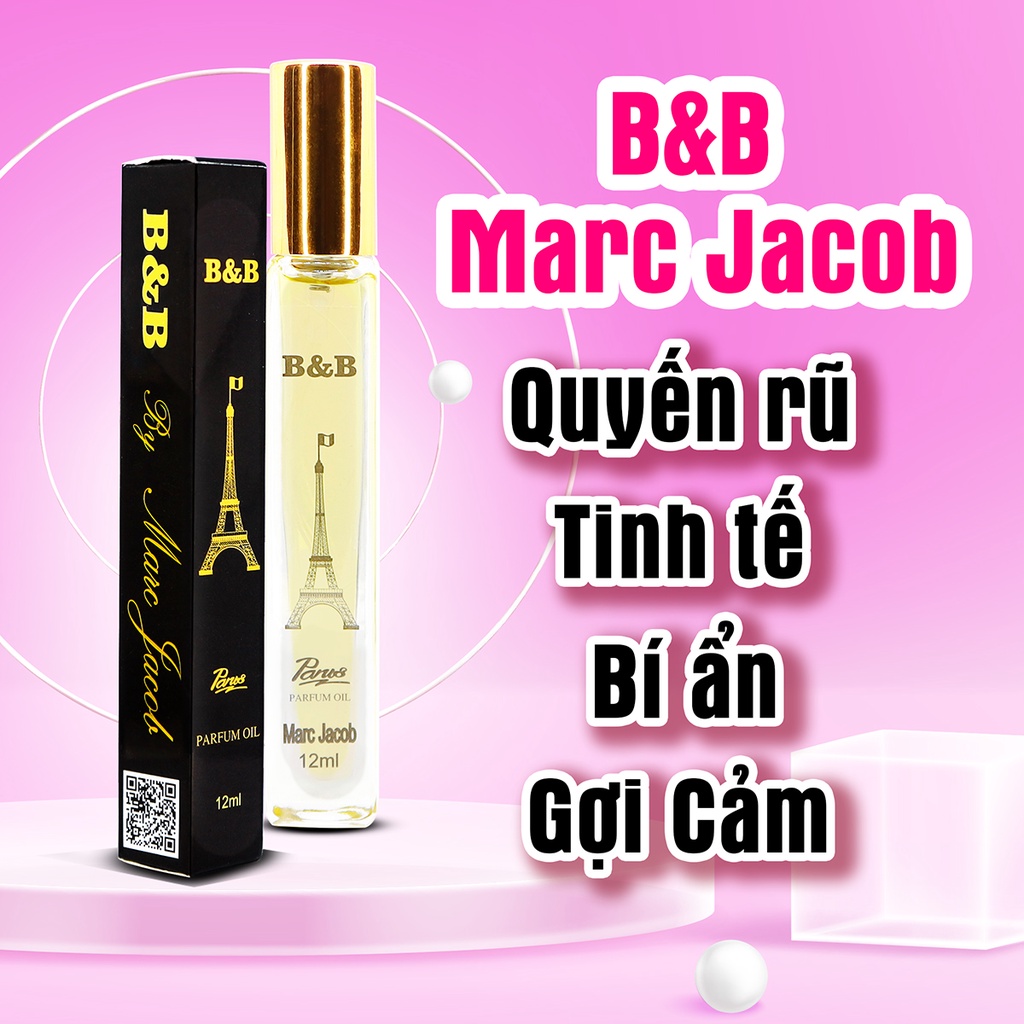 Tinh dầu nước hoa nữ B&amp;B By Marc Jacob EDP 12ml lưu hương lâu quyến rũ phong cách Pháp
