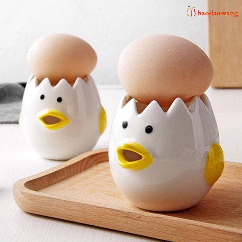 Dụng cụ tách lòng đỏ trứng hình hoạt hình chất liệu gốm sứ