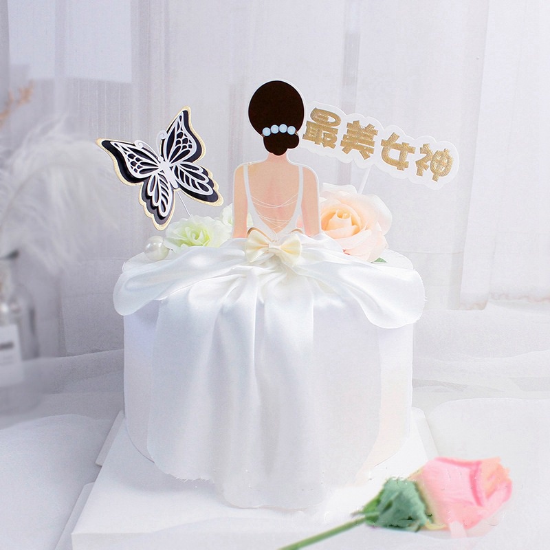 thẻ cắm cô gái vải nơ