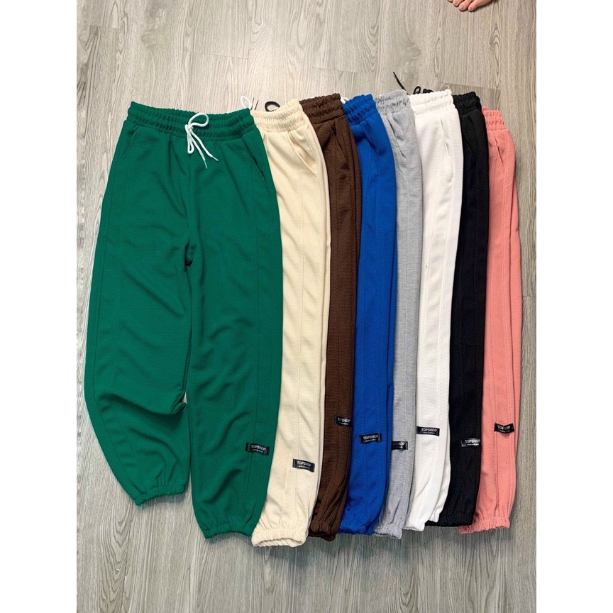 Quần Jogger Nữ Trơn Bo Gấu 3 Màu BOM HOUSE Ullzang Unisex Nam Nữ-mã 908