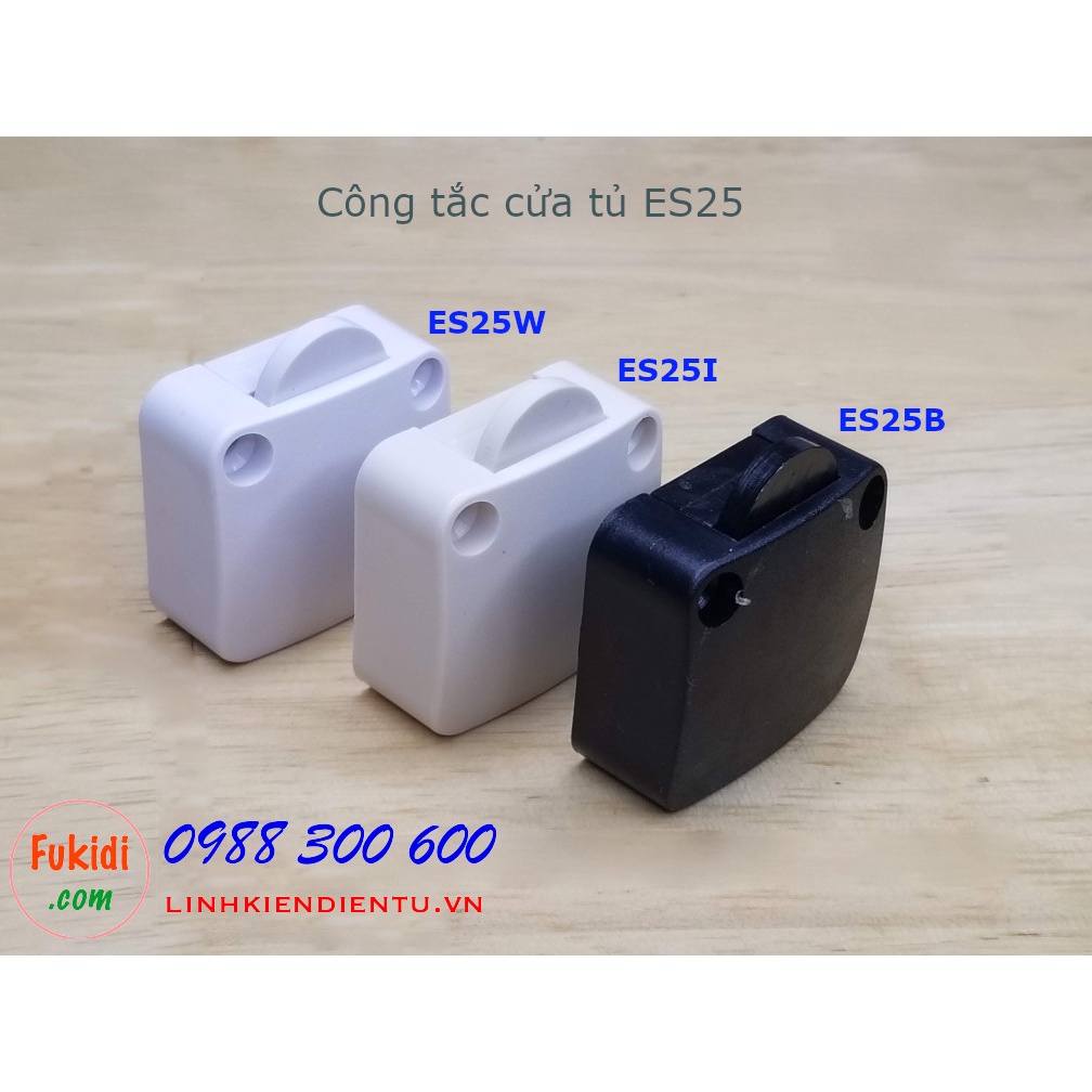 Công tắc đóng mở đèn cho tủ áo, tủ bếp 2A 250V nhiều màu ES25