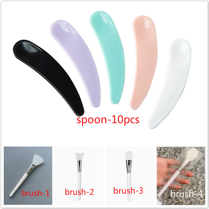 [Hàng mới về] Mặt nạ bùn trà xanh tự nhiên dưỡng ẩm loại bỏ mụn kiềm dầu chăm sóc da mặt/ Cọ đắp mặt nạ/ Muỗng trộn