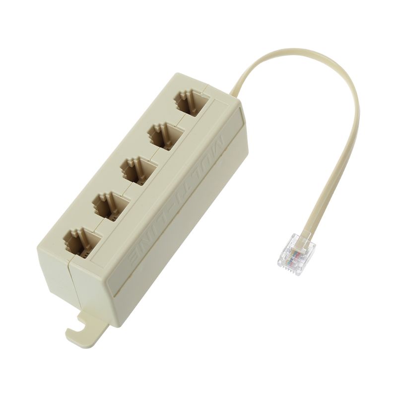 Mô Đun Chia Cổng RJ11 6P4C Male Sang 5 Chiều 6P4C Female