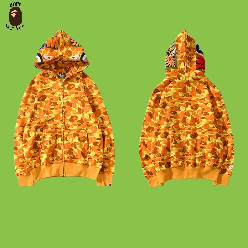 Jacket Bape Shark x PUBG fullzip , Áo khoác Hoodie Bape Cá Ngáo