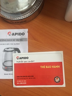BÌNH ĐUN SIÊU TỐC RAPIDO 1,8L