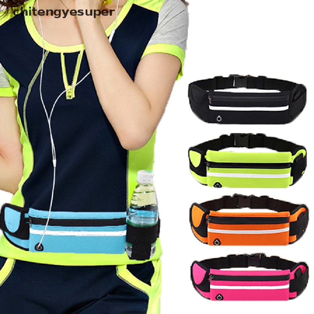 Chitengyesuper Outdoor Men Women Waist Pouch Packs Bags Sport Running Hiking Travel Belt Bag CGS