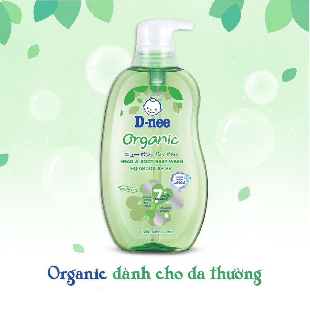 Chai Sữa tắm gội toàn thân Dnee Pure cho bé