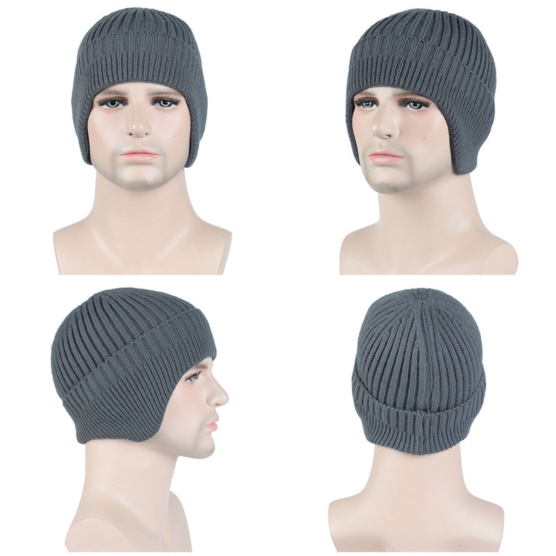 Mũ beanie bằng nỉ giữa ấm chống gió lạnh mùa đông thời trang