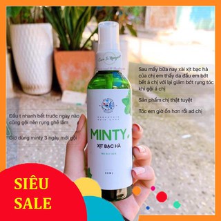 Xịt dưỡng tóc minty giảm gàu trị rụng tóc