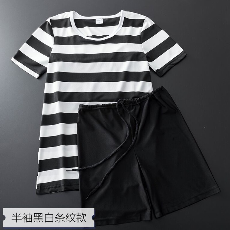 Bộ đồ bơi hai mảnh gồm áo tay ngắn và quần ngắn thời trang cho nam | BigBuy360 - bigbuy360.vn