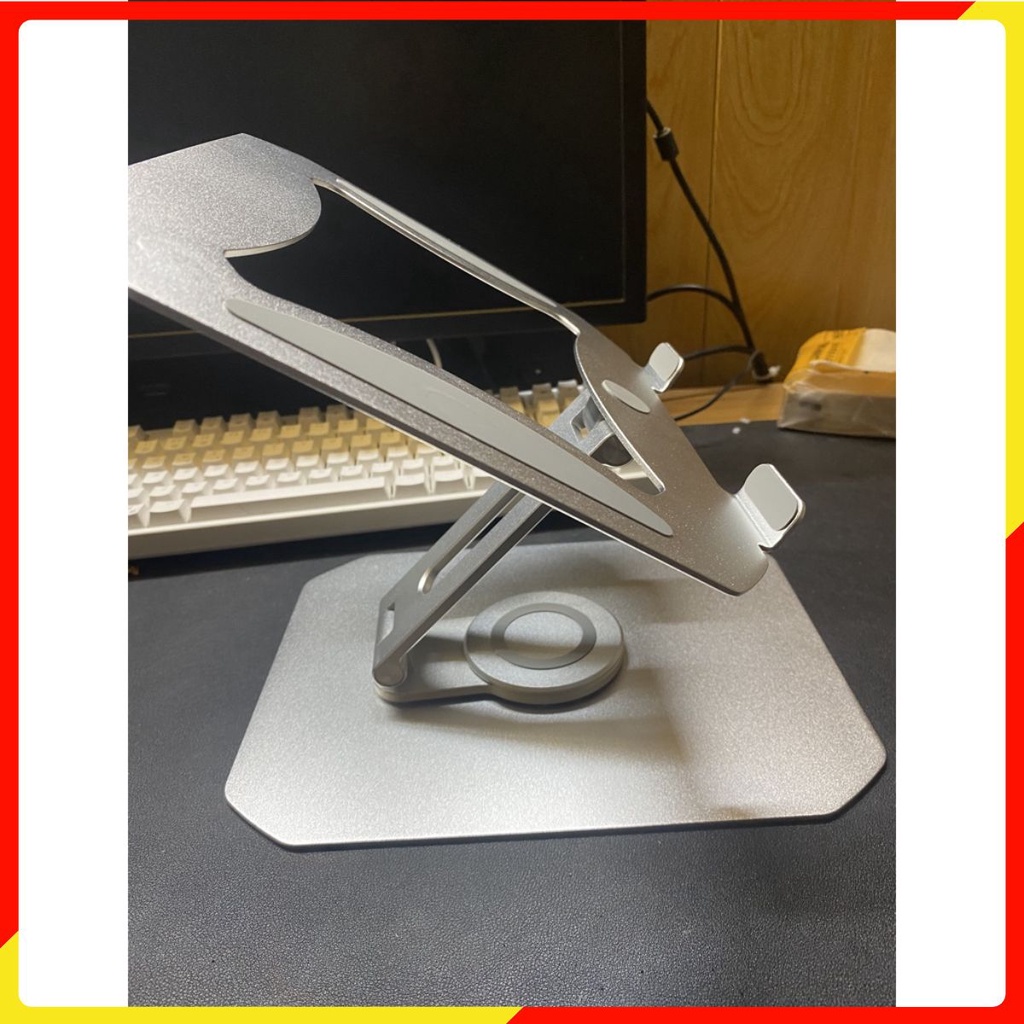 L360 Giá đỡ macbook laptop nhôm cao cấp, điều chỉnh độ cao, chân đế xoay tròn 360 độ dùng máy 11 inch - 17 inch.