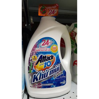 Can nước giặt Attack khử mùi 2.4kg