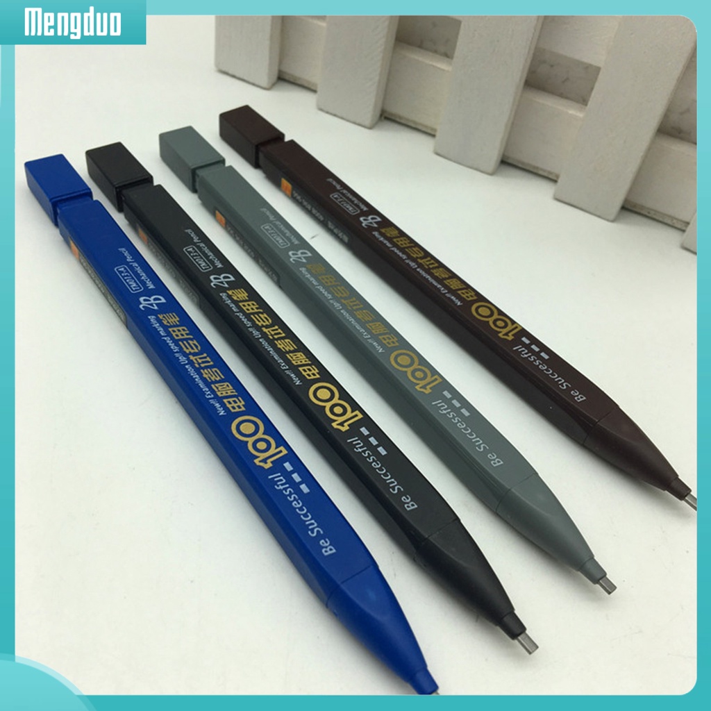 Bộ bút chì ngòi bấm 2B + hộp 6 ngòi chì để thay thế