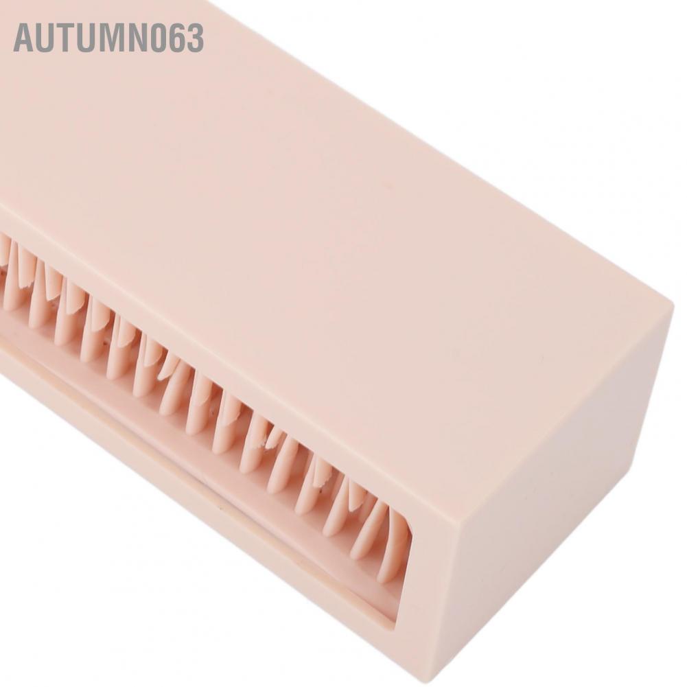 Makeup Brushes Holder Organizer Vanity Silicone Air Drying Rack Cosmetics Storage Display for Home Desk Dresser Autumn063