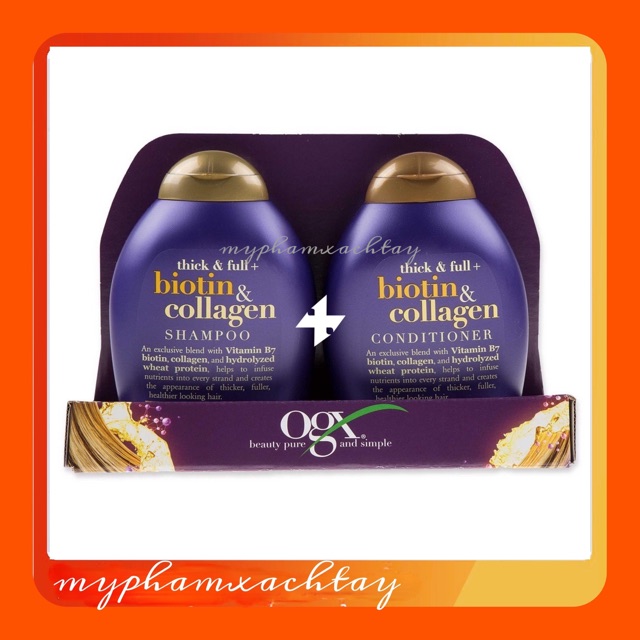 (RẺ VÔ ĐỊCH)COMBO 1 DẦU GỘI + 1 DẦU XẢ BIOTIN 385ML XÁCH TAY USA