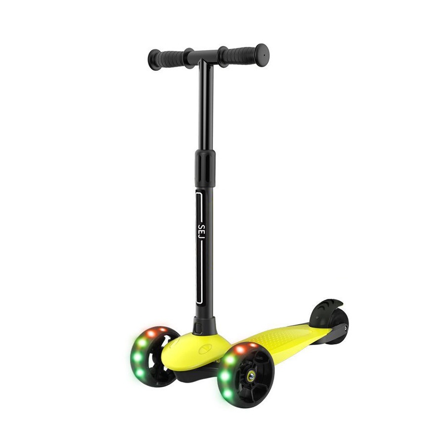 Xe Trượt Scooter đa năng cho bé, 3 bánh gấp gọn có đèn phát sáng bền chắc, tải trọng tối đa 150kg