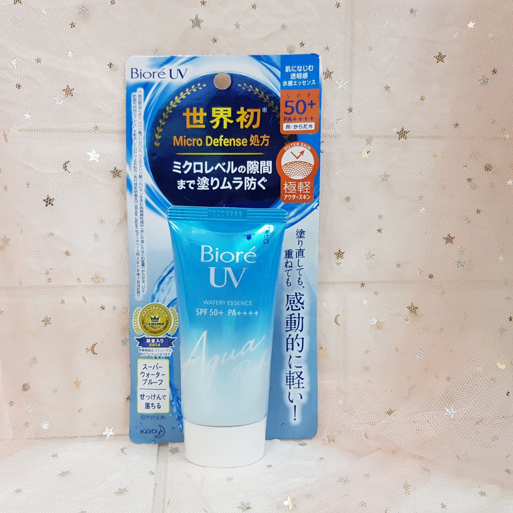 Kem Chống Nắng Biore UV Aqua Rich Watery Essence SPF50+ PA++++