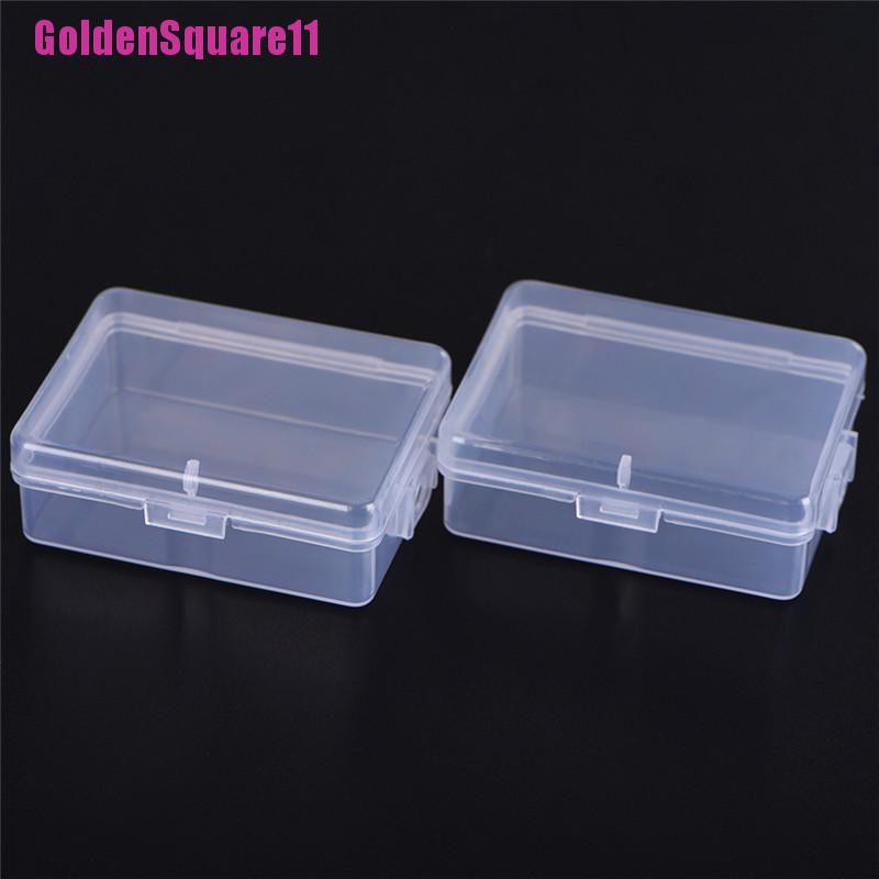 Set 2 Hộp Nhựa Trong Suốt Hình Vuông Đa Năng