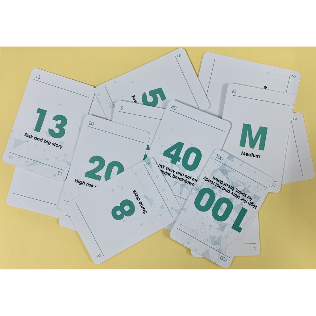 Bộ bài planning poker 200 lá dành cho nhóm agile  - Hộp dành cho team agile/scrum 10 người | BigBuy360 - bigbuy360.vn