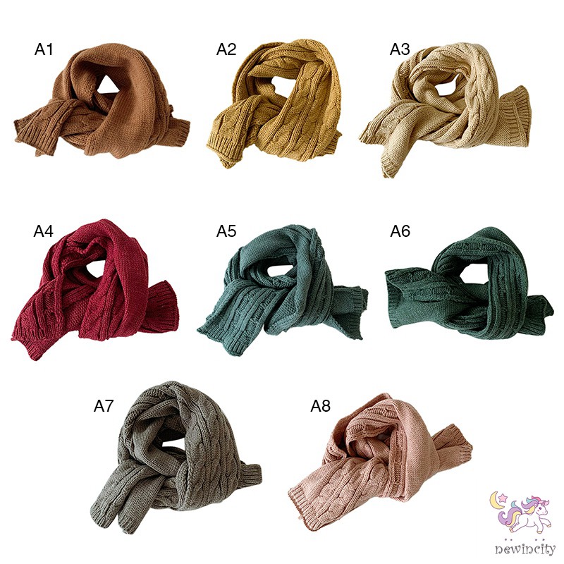 Khăn Choàng Giữ Ấm Phong Cách Retro Hàn Quốc Cho Bé