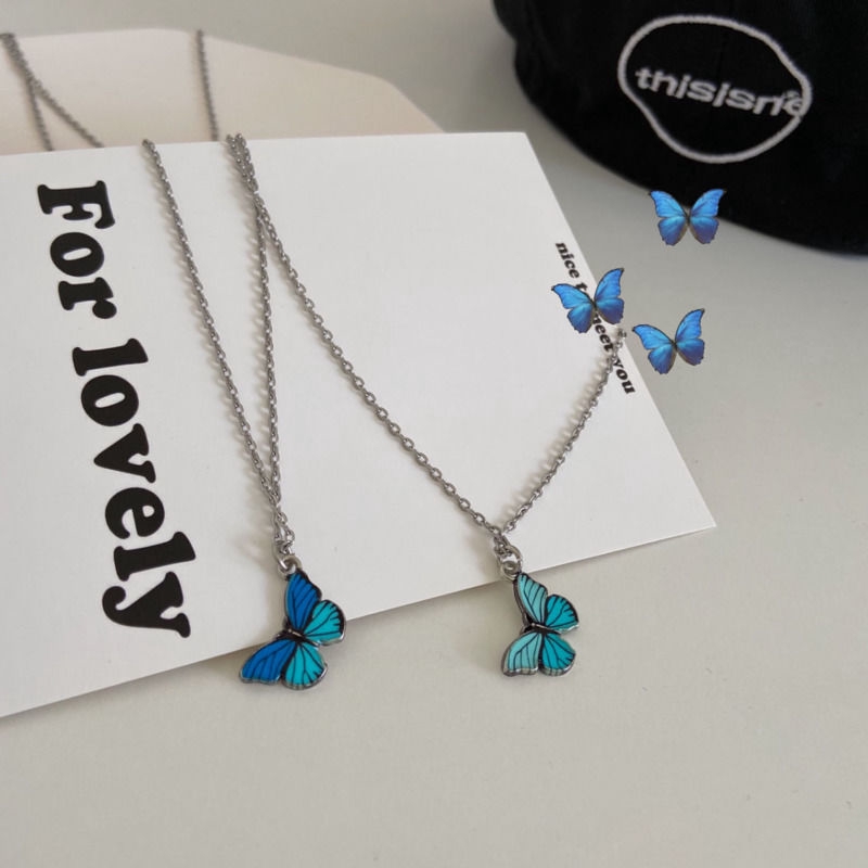 Dây chuyền mặt hình bướm dễ phối đồ phong cách cá tính 22323