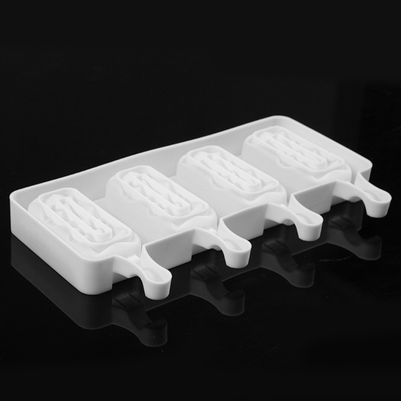 Khuôn Silicone Làm Kem Que 4 Ngăn Tiện Dụng