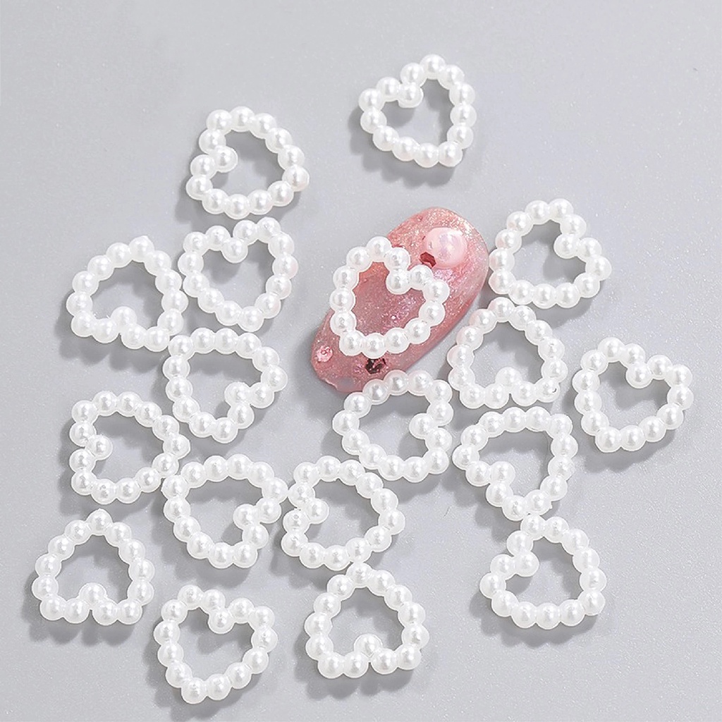 Set 10 Phụ Kiện Ngọc Trai Giả 3D Đính Móng Tay Trang Trí