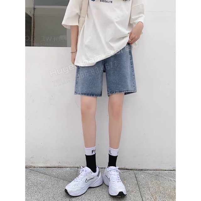 Quần Short Jean-Quần Ngố Bò Cạp Đỉa May Gấu