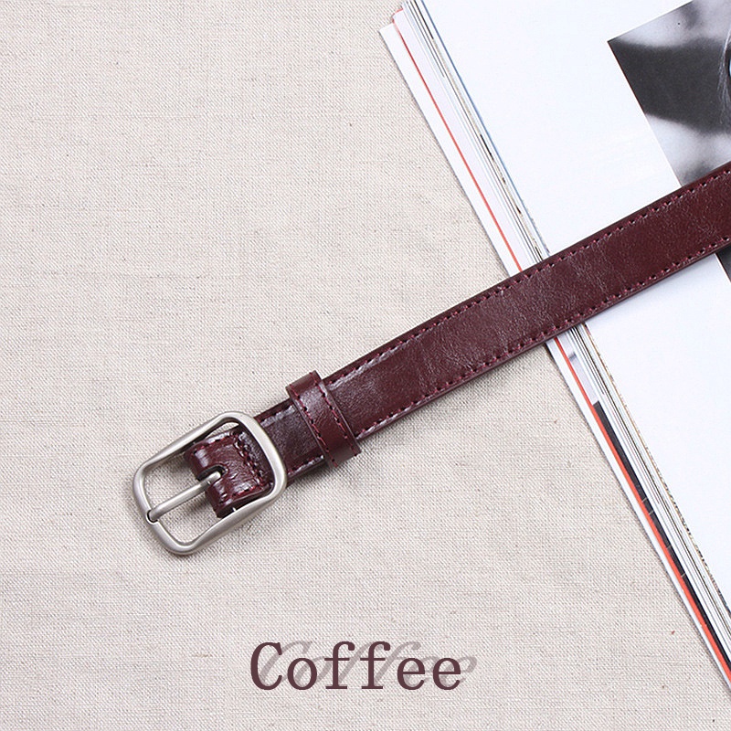 SmileFairyCC【COD &amp; Hàng Có Sẵn】Thắt Lưng Da Mềm Khóa Vuông Đa Năng Thời Trang Công Sở Cho Nữ