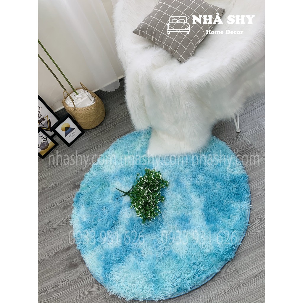 Thảm Lông Hình Tròn Chụp Hình Quần Áo - Đầm Váy - Mỹ phẩm [Nhiều size] [Nhiều màu] | BigBuy360 - bigbuy360.vn