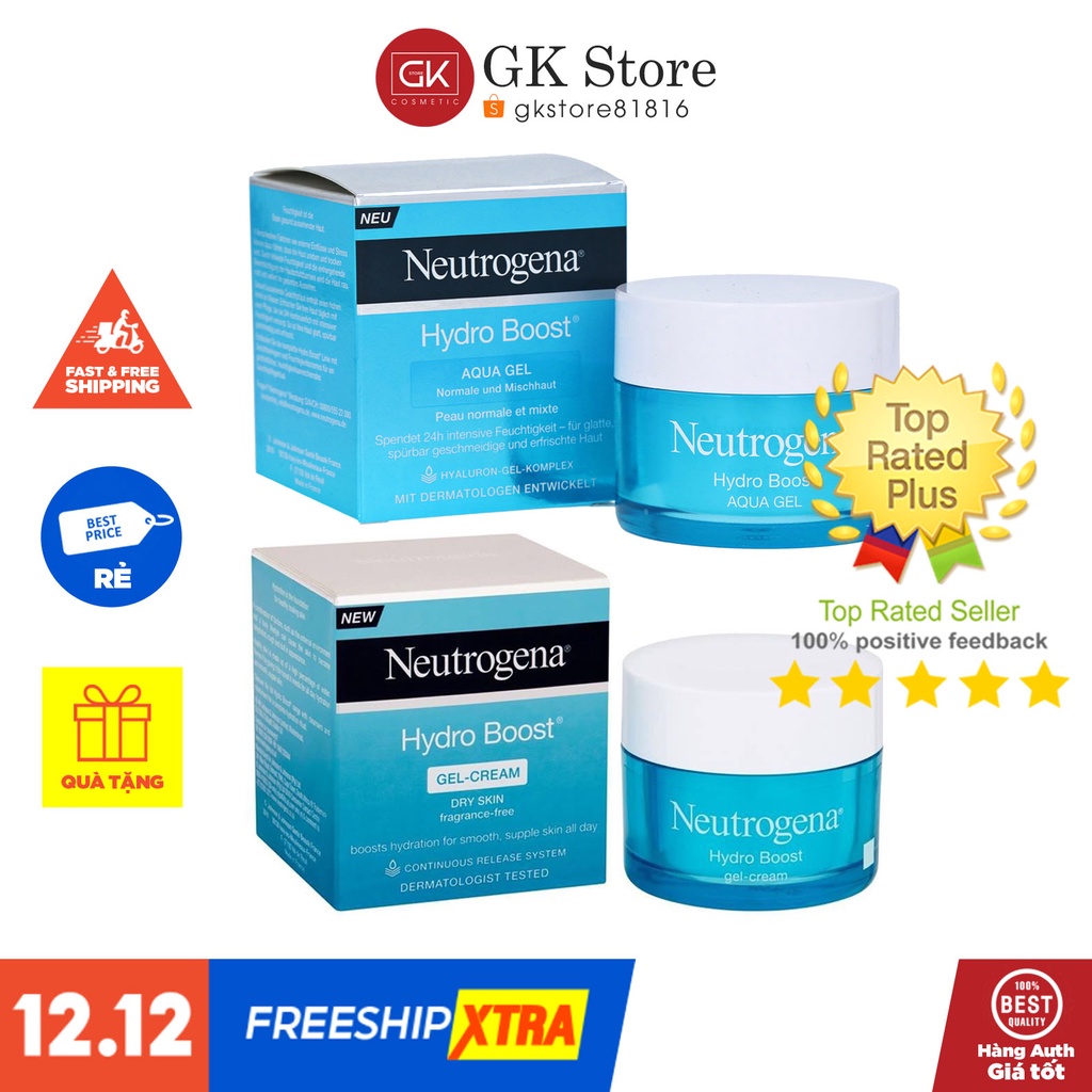 Kem Dưỡng Ẩm, Cấp Nước Dạng Gel Neutrogena Hydro Boost Aqua Gel & Gel Cream 50ml