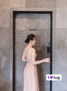 Váy maxi hở lưng, đi biển siêu xinh