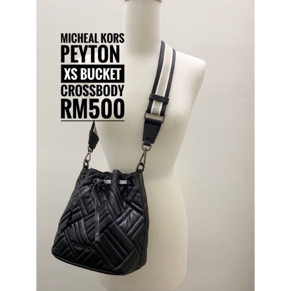 - Túi bucket mini rút dây  Peyton bucket bag-kèm dây đeo bản to cá tính-tone màu trẻ trung classic