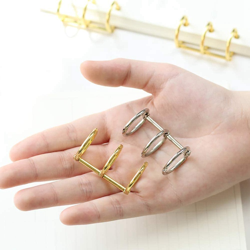 Set 12 khoen đóng gáy 3 vòng đường kính trong 20mm tiện dụng làm sách/sổ tay