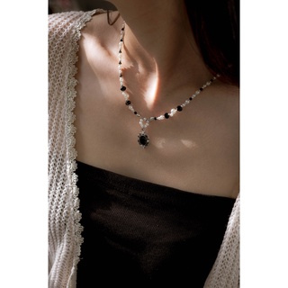 Vòng cổ Handmade Black Stone Collar HMVC08