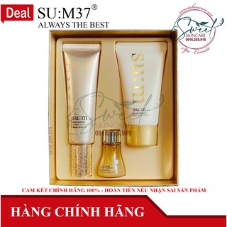Set kem chống nắng tinh chất vàng tái sinh da cao cấp Su:m37 Losec Summa